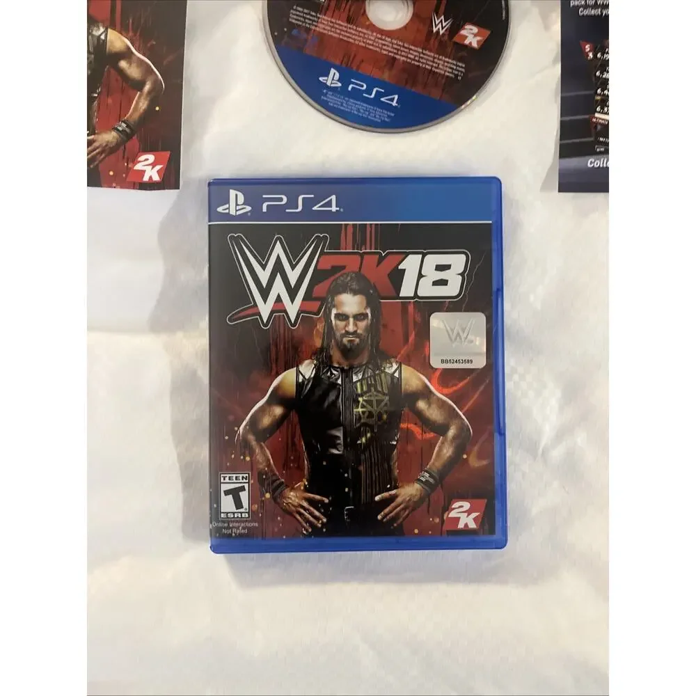 WWE 2K18: Deluxe Edition (Sony PlayStation 4, 2017) PS4 Complete TESTED CIB